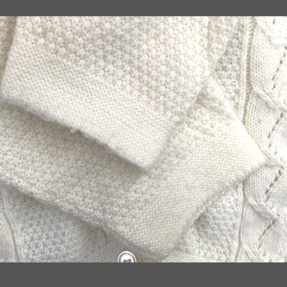 VTG Diversity Sport Cardigan Sweater Women S/M P Vanilla Girl White Grannycore - Picture 5 of 12